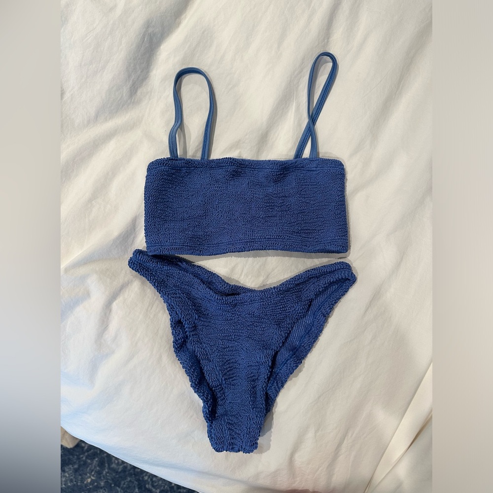 Hunza G denim sparkle bikini